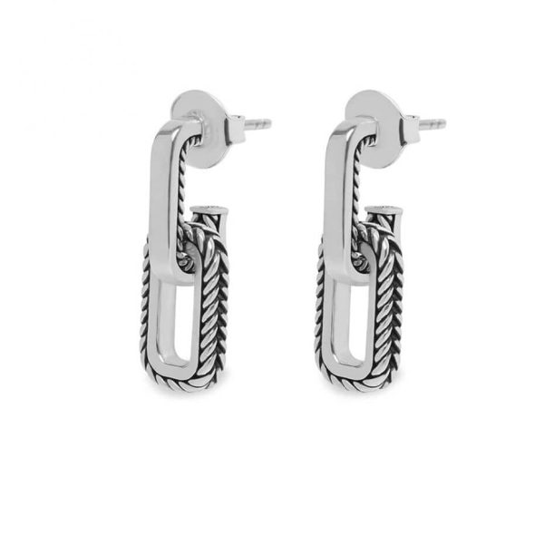 Buddha to Buddha Barbara Link Earhanger Silver Earrings 119