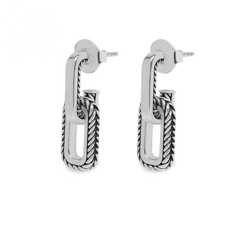 Buddha to Buddha Barbara Link Earhanger Silver Earrings 119