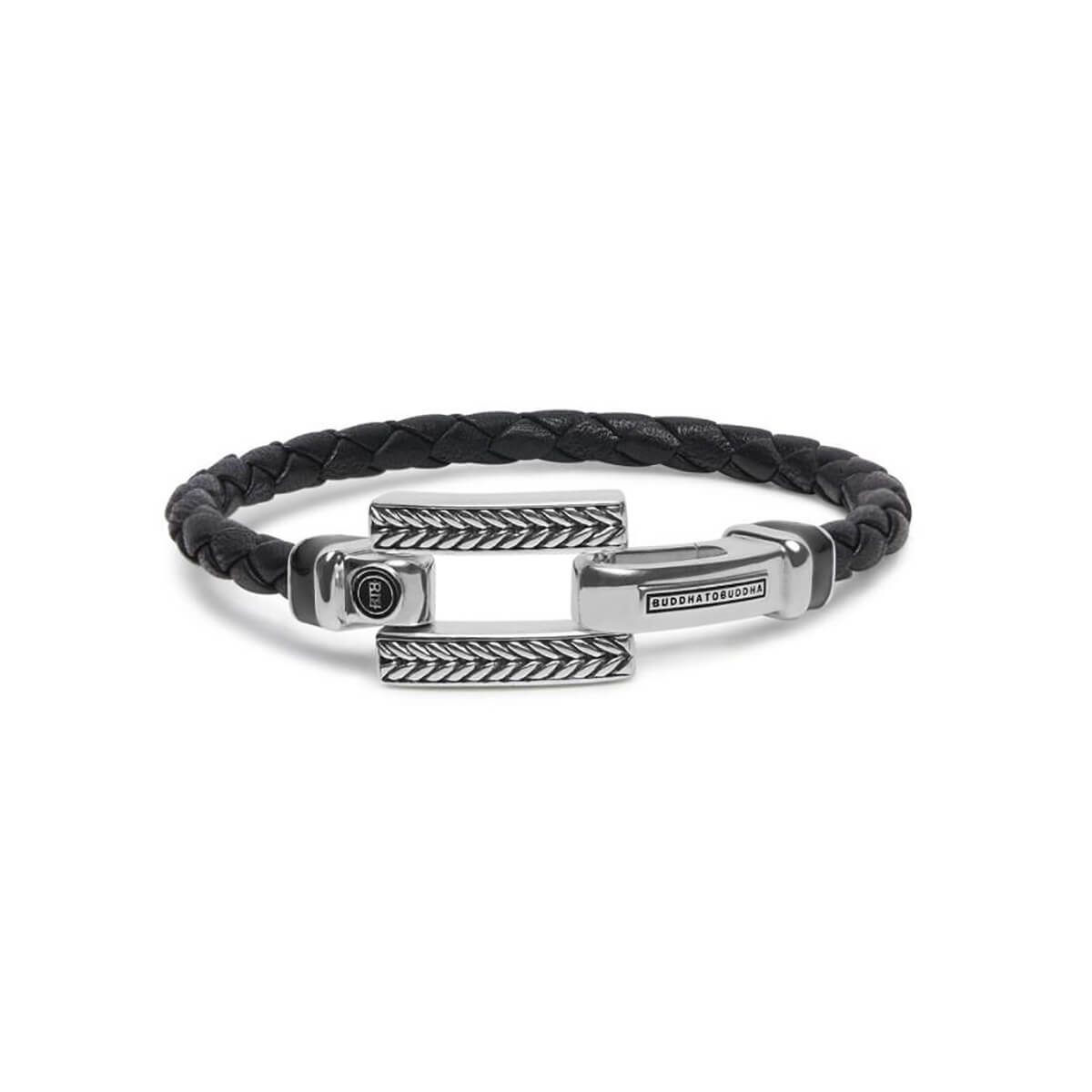 Buddha to Buddha Galang Black Leather Bracelet 120 BL