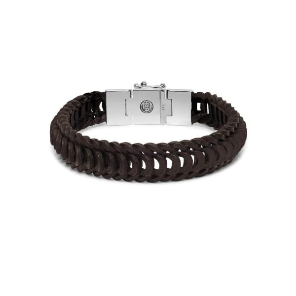 Buddha to Buddha Lars Brown Leather Bracelet 122 BR 3