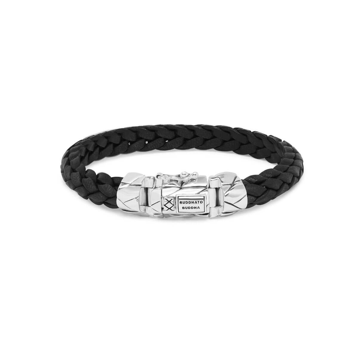 Buddha to Buddha Mangky Small Black Leather Bracelet 126 BL