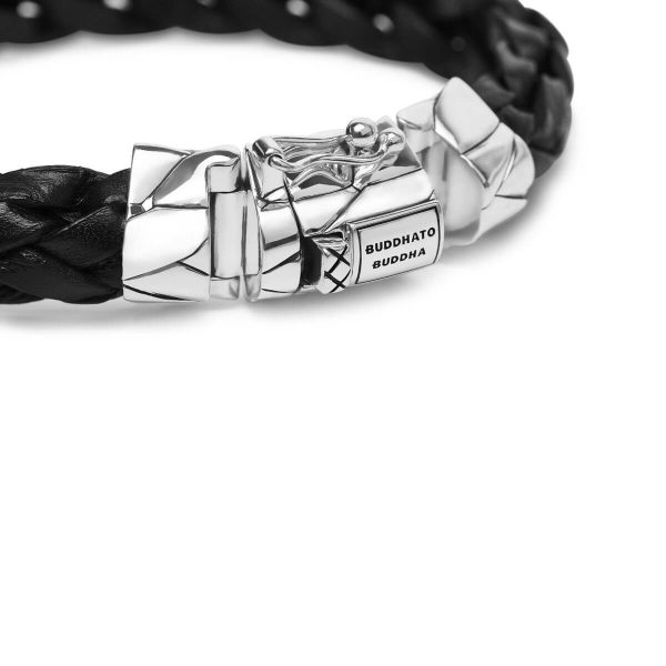 Buddha to Buddha Mangky Black Leather Bracelet 127 BL 2
