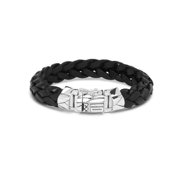Buddha to Buddha Mangky Black Leather Bracelet 127 BL