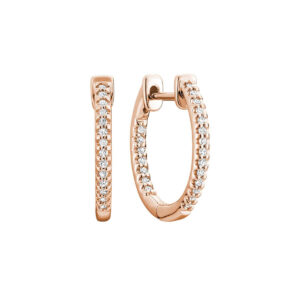 RNB Jewellery Inside Out Diamond Hoop Earrings 13-0410014R