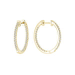RNB Jewellery Inside Out Diamond Hoop Earrings 13-0410015Y