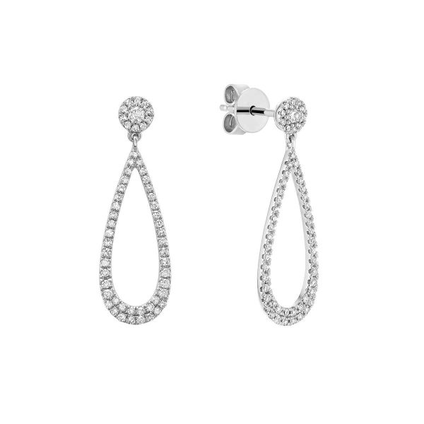 RNB Jewellery Drop Dangle Diamond Stud Earrings 13-04DD50