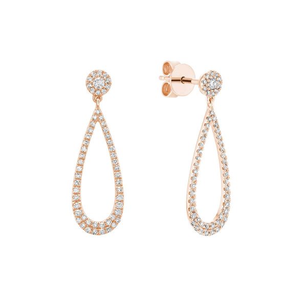 RNB Jewellery Drop Dangle Diamond Stud Earrings 13-04DD50R