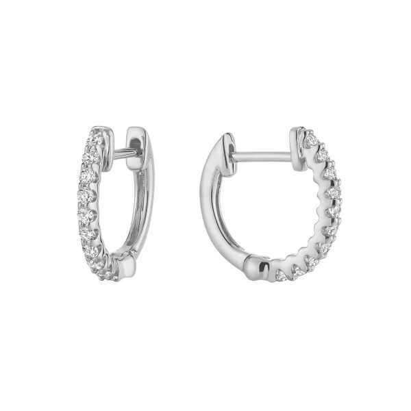 RNB Jewellery Diamond Huggie Earrings 13-04UP25