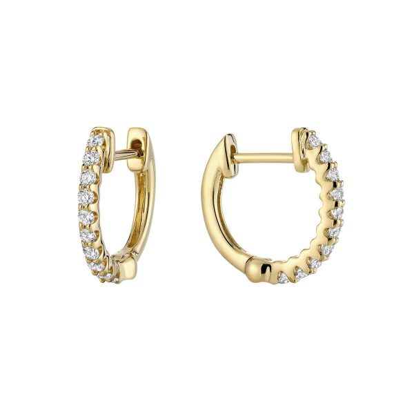 RNB Jewellery Diamond Huggie Earrings 13-04UP25Y