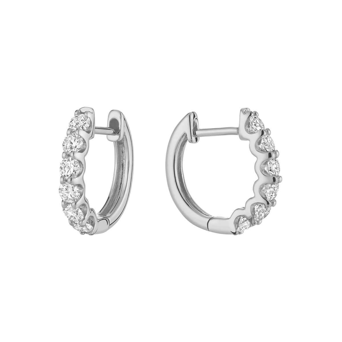 RNB Jewellery Diamond Huggie Earrings 13-04UP75