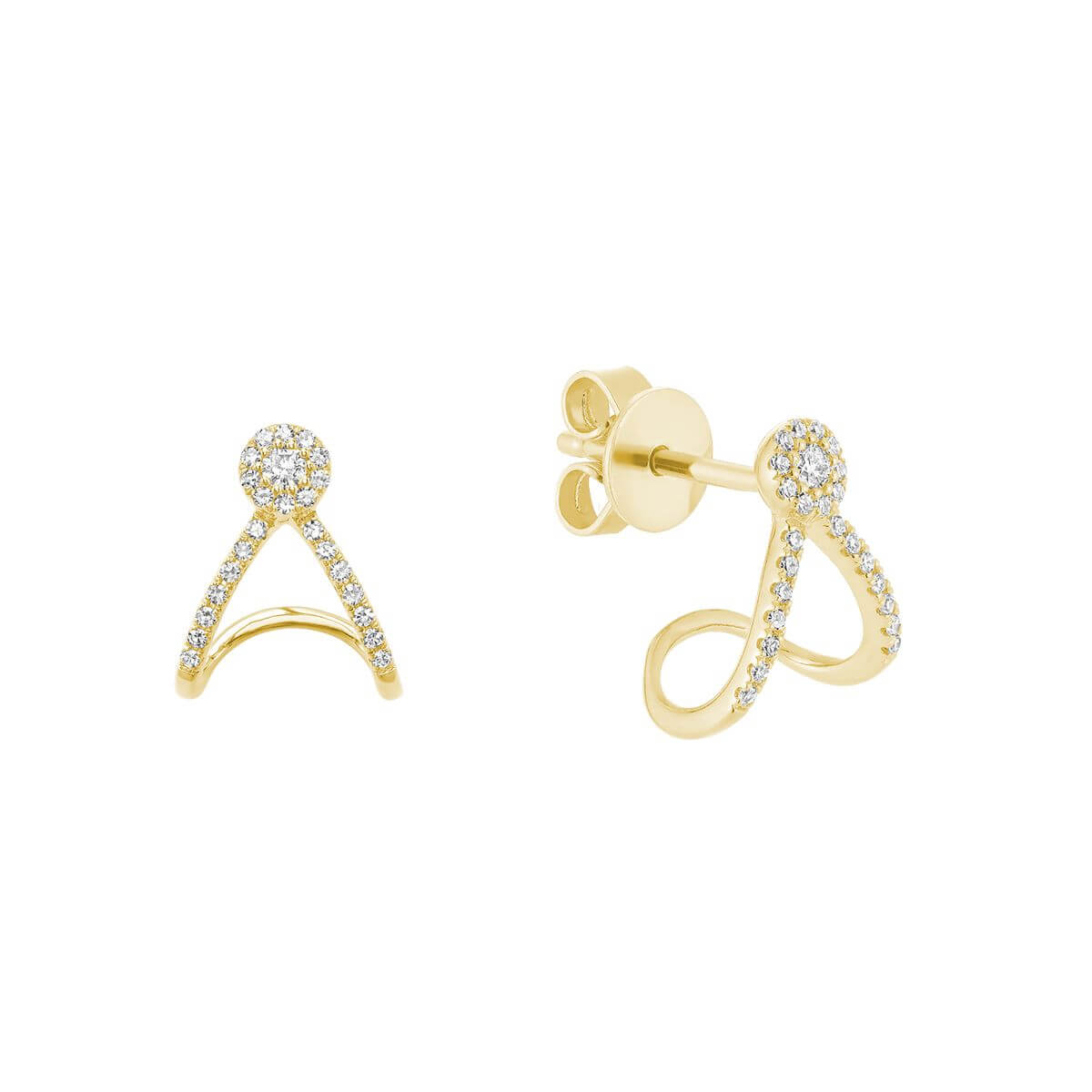 RNB Jewellery Warp Diamond Stud Earrings 13-04WRP15Y