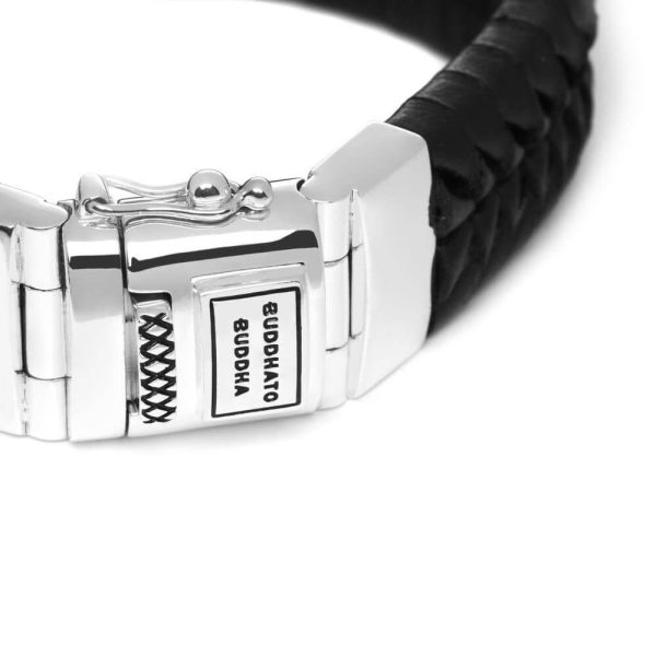 Buddha to Buddha Komang Black Leather Bracelet 161 BL 2