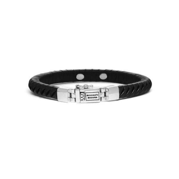 Buddha to Buddha Komang Small Black Leather Bracelet 162 BL