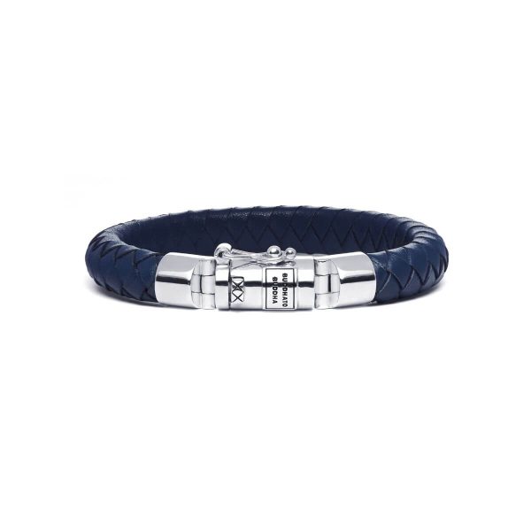 Buddha to Buddha Ben Small Blue Leather Bracelet 180 BU