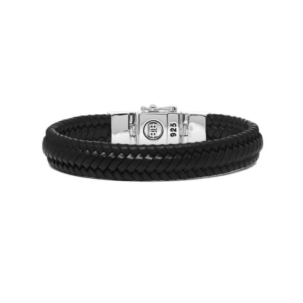 Buddha to Buddha Edwin Small Black Leather Bracelet 181 BL 3