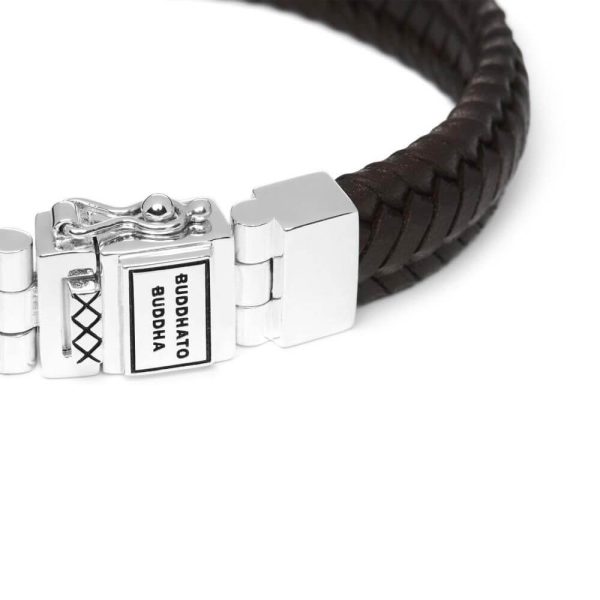 Buddha to Buddha Edwin Small Brown Leather Bracelet 181 BR 2