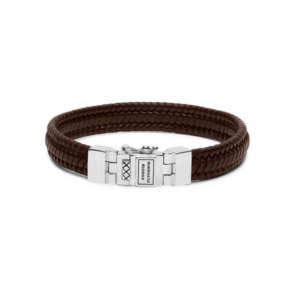 Edwin Small Special Brown Leather Bracelet 182 BR