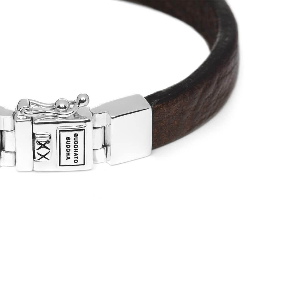 Buddha to Buddha Essential Smooth Brown Leather Bracelet 186 BR 2