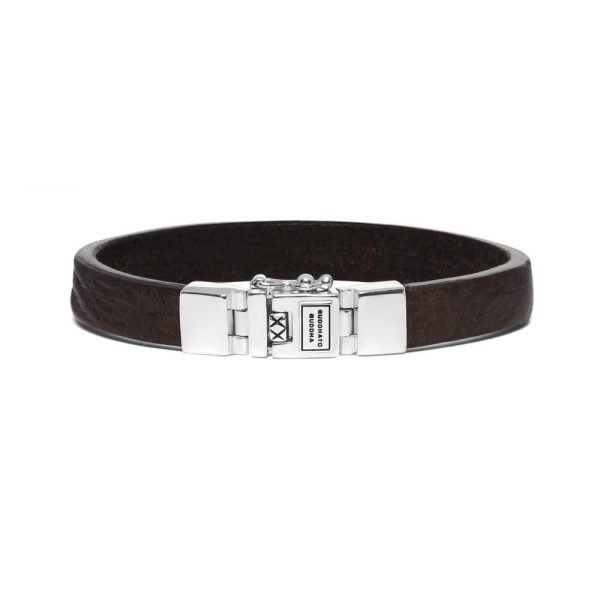 Buddha to Buddha Essential Smooth Brown Leather Bracelet 186 BR