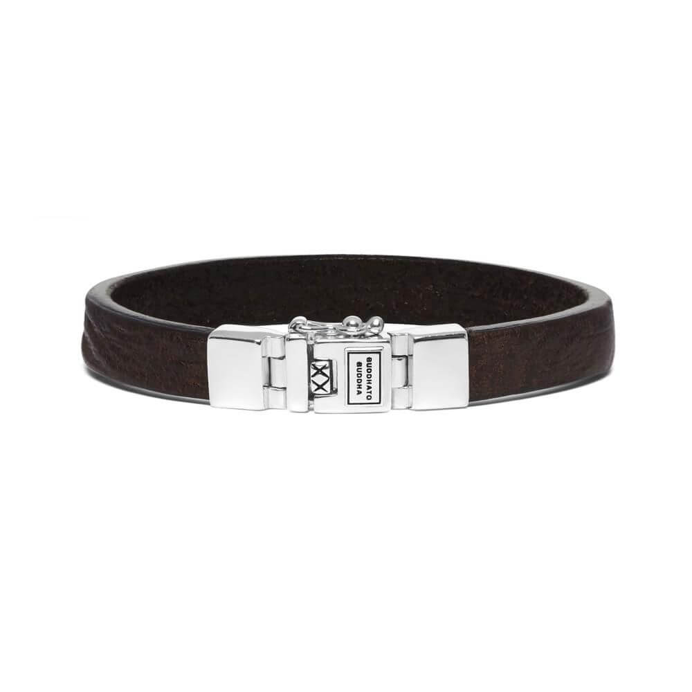 Buddha to Buddha Essential Smooth Brown Leather Bracelet 186 BR