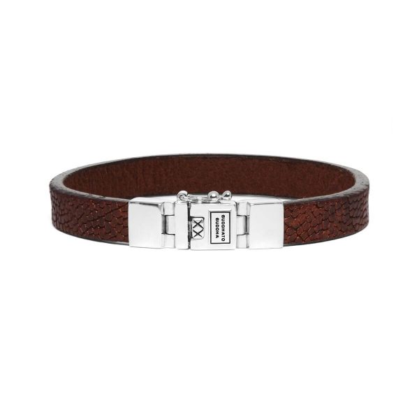 Buddha to Buddha Essential Texture Cognac Leather Bracelet 186 CO