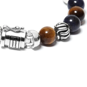 Buddha to Buddha Spirit Bead Mix Sodalite Tiger Eye Bracelet 188 MS