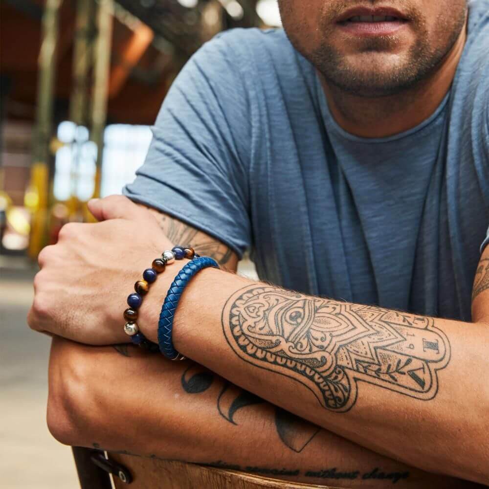 BBuddha to Buddha Spirit Bead Mix Sodalite Tiger Eye Bracelet 188 MS 3