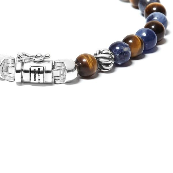 Buddha to Buddha Spirit Bead Mini Mix Sodalite Tiger Eye Bracelet 189 MS 2