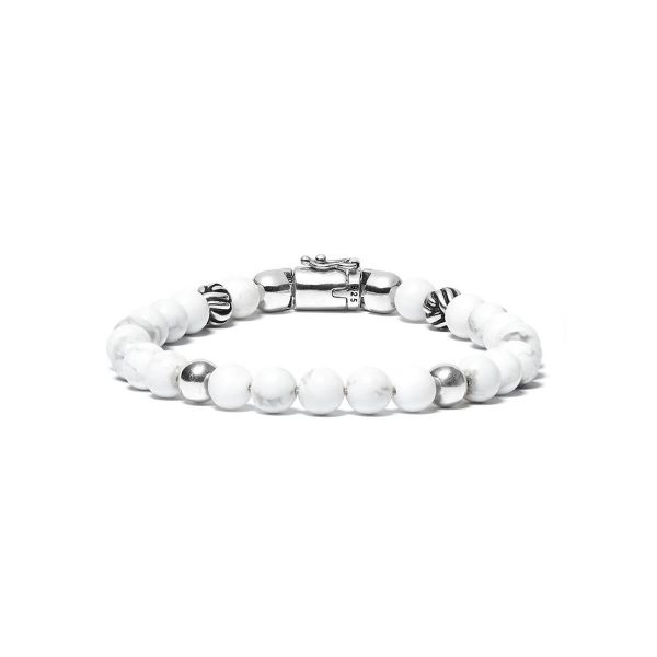Spirit Bead Mini White Howlite Bracelet 189 WH 3