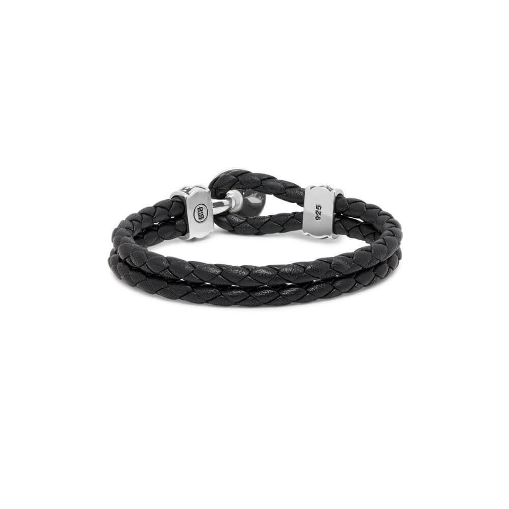 Buddha to Buddha Ben Knot Black Leather Bracelet 220 BL 3