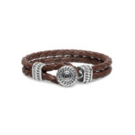 Buddha to Buddha Ben Knot Brown Leather Bracelet 220 BR