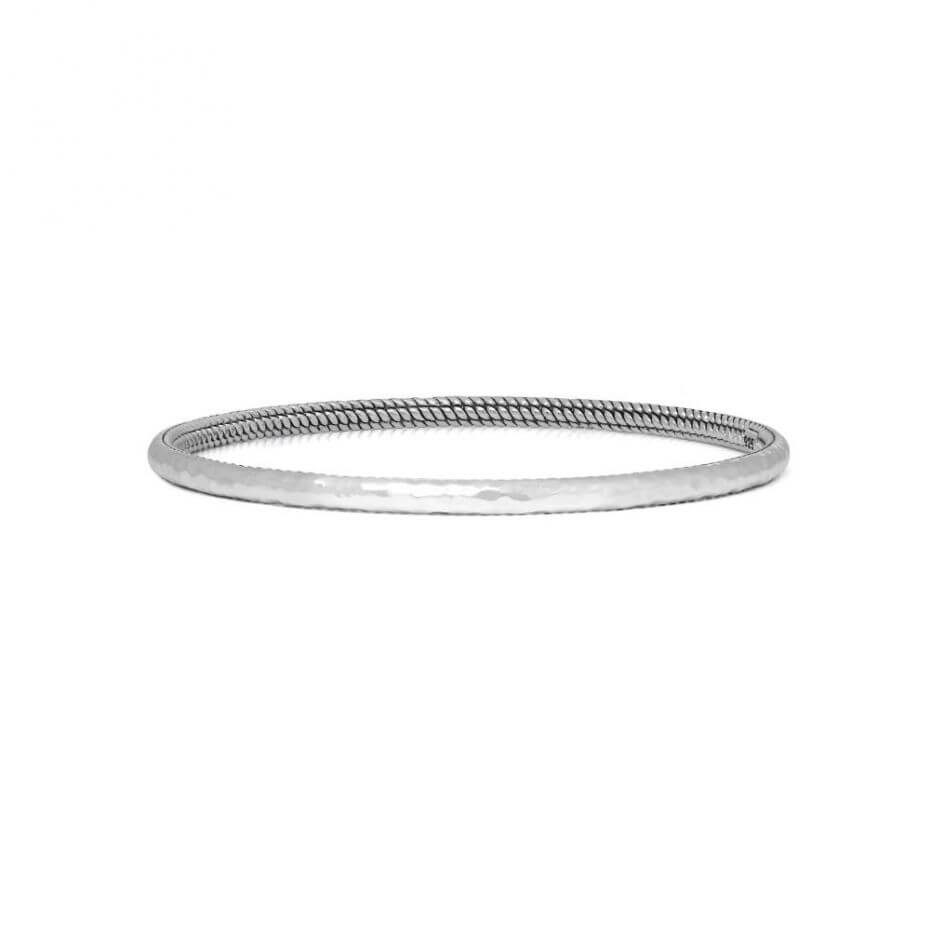 Buddha to Buddha Dunia Ben Inside Polished Silver Bracelet 302 3