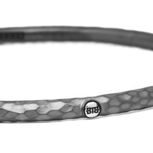 Buddha to Buddha Dunia Hammered Black Silver Bracelet 305 2