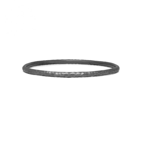 Buddha to Buddha Dunia Hammered Black Silver Bracelet 305 3
