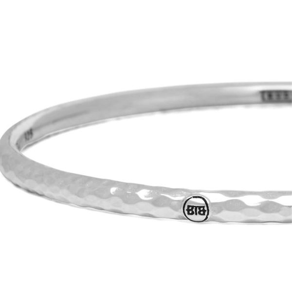 Buddha to Buddha Dunia Hammered Polished Silver Bracelet 306 2