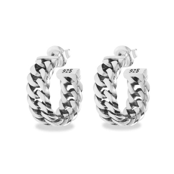 Buddha to Buddha Chain Silver Earrings 432