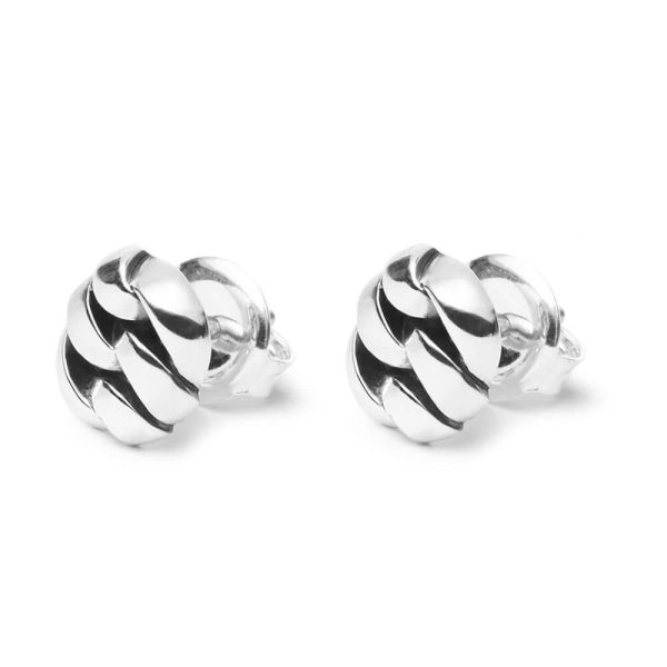 Buddha to Buddha Barbara Chain Earstud Silver Earrings 481