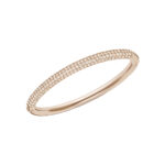 Swarovski Stone Bangle, White, Rose-Gold tone Plated 5032850