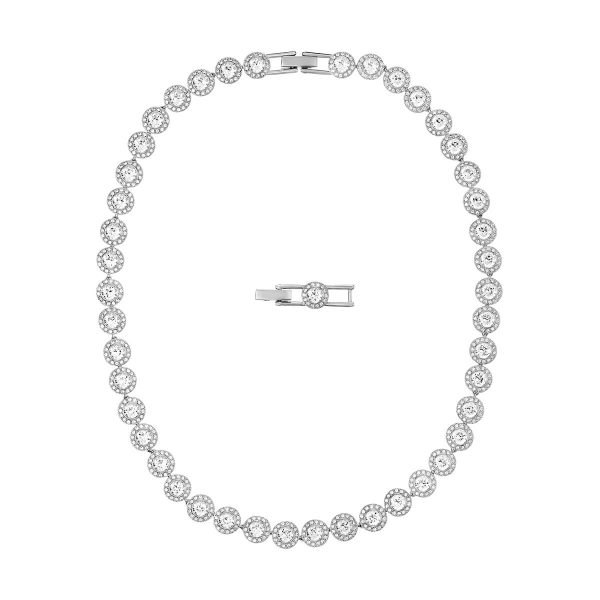 Swarovski Angelic Necklace, White, Rhodium Plated 5117703