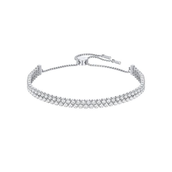 Swarovski Subtle Bracelet, White, Rhodium Plated 5221397