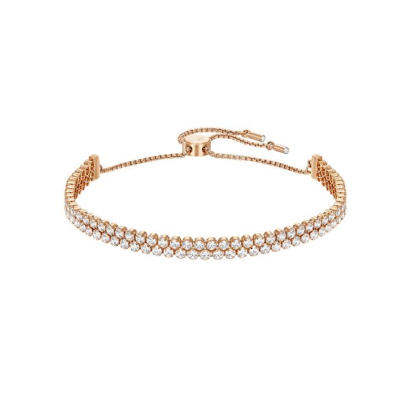 Swarovski Subtle Bracelet, White, Rose-Gold Tone Plated 5224182