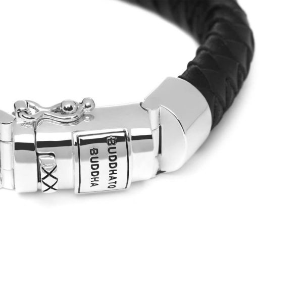 Buddha to Buddha Ben Black Leather Bracelet 544 BL 2