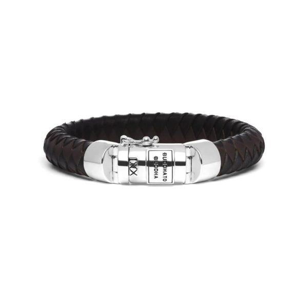 Buddha to Buddha Ben Black & Brown Leather Bracelet 544 MIX
