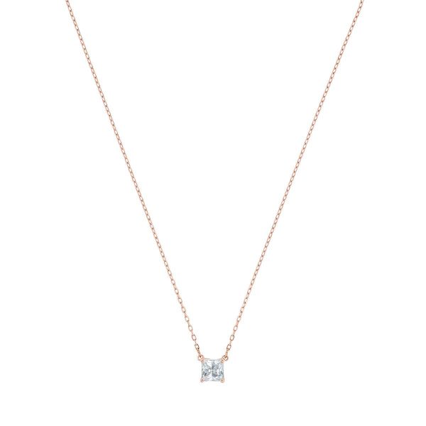 Swarovski Attract Necklace, White, Rose-gold tone Plated 5510698