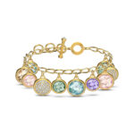 Swarovski Tahlia Elements Bracelet, Multicolored, Gold-Tone Plated 5560943