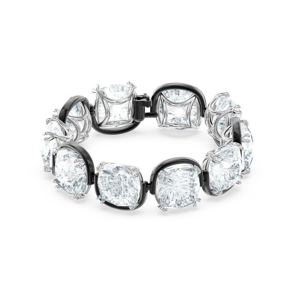 Swarovski Harmonia Bracelet, Cushion Cut Crystals, White, Mixed Metal Finish 5600047