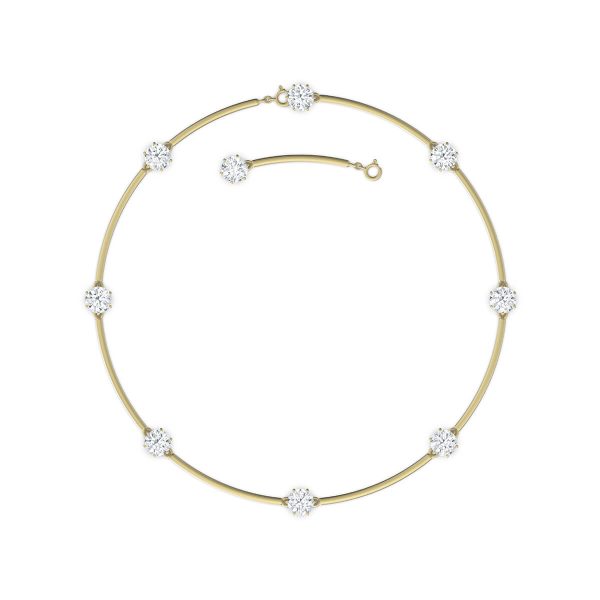 Swarovski Constella Choker, White, Gold-Tone Plated 5600488