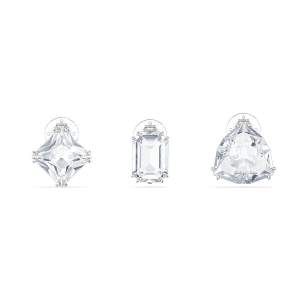 Swarovski Millenia Clip Earrings, Single, Set, White, Rhodium Plated 5602413