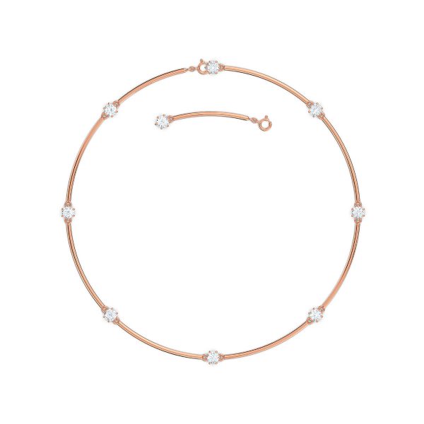 Swarovski Constella Necklace, White, Rose-Gold Tone Plated 5609710