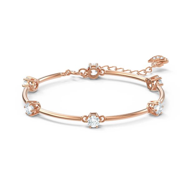 Swarovski Constella Bangle, White, Rose-Gold Tone Plated 5609711